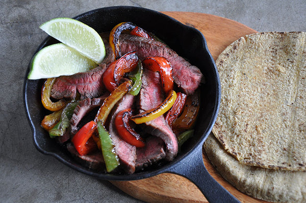 Fajitas How To Cook Flank Steak Cast Iron Fajita Meat Hanger Steak